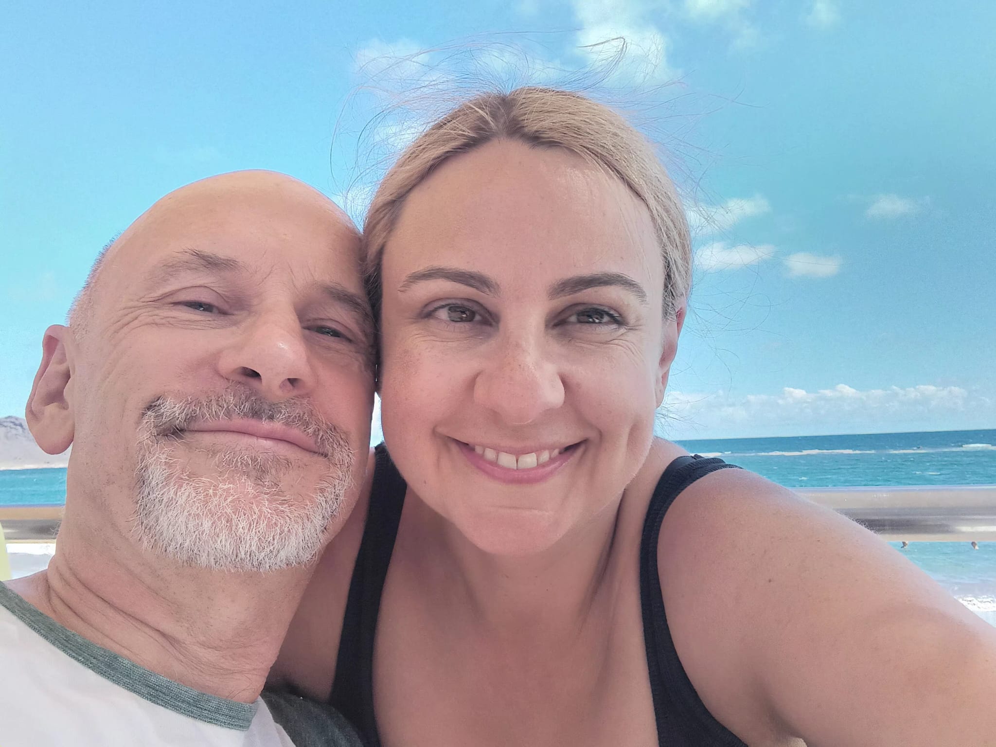 Caroline and Iain on holiday